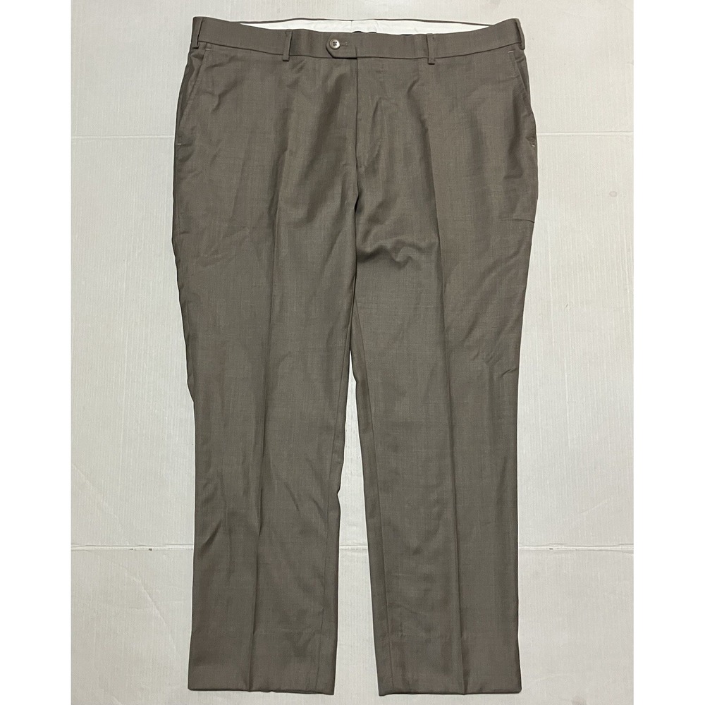 CHARLES TYRWHITT Mens Dress Pants Mettalic Tan Size 40 X 28 100% wool Casual
